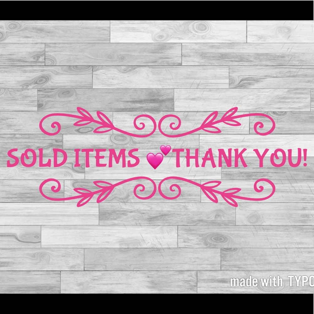 All items sold beyond this point😀